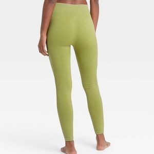 JoyLab Apple Green Ribbed Leggings